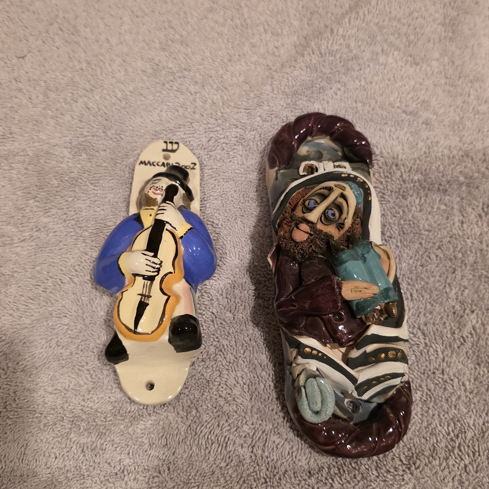 To Ceramic Artist Signed Mezuzot